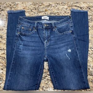 Pistola Raw Hem ankle skinny jeans sz 26